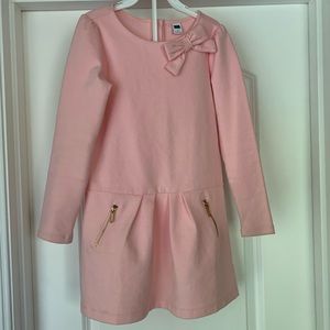 Janie and Jack pink bow dress 6T